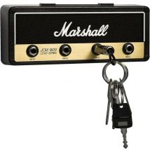 Marshall Porte-clés mural JCM800 Porte-clés de guitare Crochet Porte-clés Fixation à domicile avec 4 porte-clés Porte-clés, Noir-DPZO
