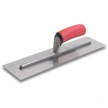 Marshalltown - 11103 Cazzuola per Lisciare-Impugnatura SoftGrip, Acciaio al Carbonio, 356x102 mm, Argento