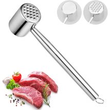 Marteau à viande Marteau à viande double face Marteau à viande en acier inoxydable Marteau à steak en métal Marteau en acier inoxydable pour frapper