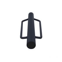 Naizy - Rampe de pieu pour poteaux jusqu'à 70 mm de diamètre - En acier robuste - Avec poignée ergonomique - Anthracite