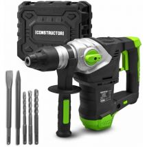 Constructor - Marteau perforateur 1500W - 6 joules - Vitesse variable - avec coffret