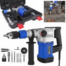 Dayplus - Marteau perforateur électropneumatique 3000Watts SDS-Plus Marteau perforateur burinage 4500/min