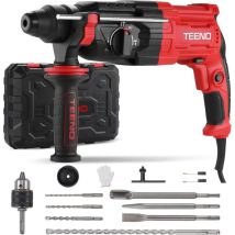 Teeno - Marteau Perforateur Sans Fil 20v Perforateur Professional Lithium 2,0 Ah 2 Batteries, Force De Fappe De 1,2j, Capacité De Perçage Du Béton De 