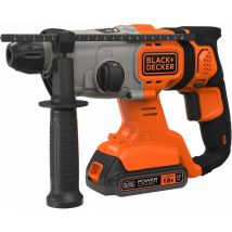Black&decker - Marteau Perforateur sds+ 1,2J sans fil 18V avec 1 Batterie 2Ah black+decker BCD900D1S-QW