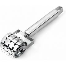 Marteau pour attendrisseur à Viande, Rouleau pour attendrisseur à Viande, Aiguille roulante pour Viande en Acier Inoxydable, Marteau à Steak à