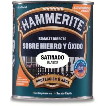 Smalto metallizzato satinato Hammerite bianco 0.750L
