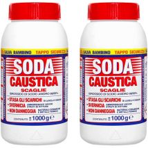 2 kg soda caustica a scaglie per uso industriale e domestico per svernici - Marten