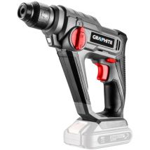 Graphite - Marteau perforateur 18V sds+ sans fil, Li-Ion, vitesse de rotation 0-900 tr/min, course du marteau 0-5000 tr/min, sens