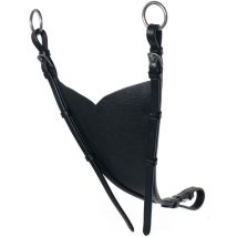 Winner - Ricambio Martingala inglese a ventaglio in cuoio special - nero