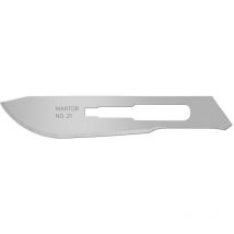 Skalpellklinge 21 Spezialschliff Skalpellklingen 66 mm Stahl 10 St. - Martor