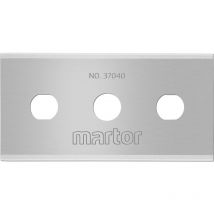 Martor - Industrieklinge 10 Stück, Ersatzklingen Cuttermesser, Länge 43 mm