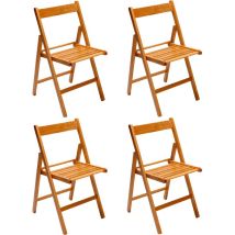 Marvin - Sedia in Legno Pieghevole Birreria Colorata Interno o Esterno Salvaspazio Richiudibile da Campeggio Giardino Cucina Legno Massello Di Faggio