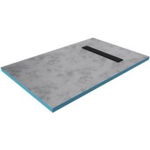 Aurlane - marwell Duschelement 80 x 120 x 4 cm - befliesbare Duschwanne - befliesbare Duschtasse - befliesbar