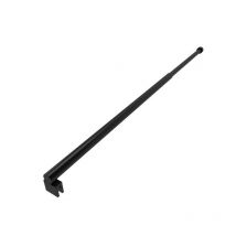 Marwell Parma formschöner verstellbarer Stabilisationsbügel 70 bis 100 cm, matt schwarz Für Glasstärken von 6 – 8 mm