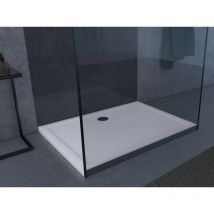 Aurlane - marwell rechteckig 140 x 80 cm - hochwertige MARWELLaus Sanitär-Acryl, passend für Duschabtrennungen mit einer Grundfläche von 140 x 80 cm,