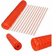 Maschendrahtzaun 100cm Höhe PE-Kunststoff Hasendraht Kaninchendraht Schneidbar Orange Mäusegitter Fences Gitter Maschendraht verschiedene Längen, 80m