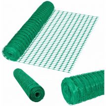 Naizy - Maschendrahtzaun 100cm Höhe PE-Kunststoff Hasendraht Kaninchendraht Schneidbar Grün Mäusegitter Fences Gitter Maschendraht verschiedene