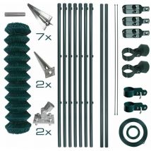 Maschendrahtzaun Komplettset 1,5 X 15 M Zaunset Gartenzaun Einschlaghülsen Zaun