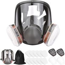 Maschera Antigas Maschera Integrale, Protezione Contro I Gas Organici, 16 In 1, Ampio Campo Visivo Per Verniciatura, Lucidatura, Saldatura E Altre 