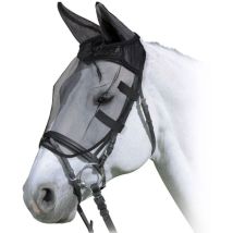 Maschera antimosche per cavalli adatta da utilizzare anche per montare: Cob, Nero