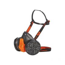 Maschera respiratore anti gas in gomma con 2 filtri A1 Climax