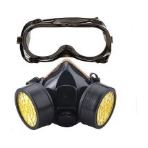 Aiperq - Maschera respiratoria con filtraggio anti-chimico Maschera antigas contro l'inquinamento da vapori nocivi, maschera a cartuccia Protezione