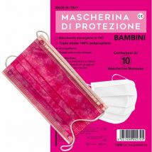 Masque chirurgical fille col.rosa pcs 10