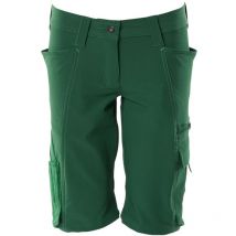 Mascot - accelerate Handwerkershorts Shorts, Damenpassform, Pearl, Stretch Gr. 52 grün