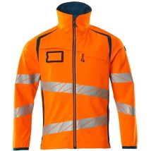 Accelerate safe Softshelljacke 19002-143-1444 Gr. 5XL hi-vis orange/dunkelpetroleum - Mascot