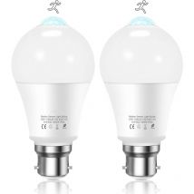 Jalleria - Mascot B22 Bayonet led Motion Sensor Bulb, 12W, 1020lm, Cool White 6000K, cir 85, Waterproof IP42, Energy Saving, Non-Dimmable, Motion