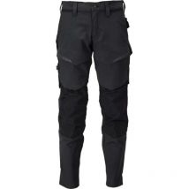 Mascot Customized Trousers Kneepad Pockets Stretch Black (L30W33.5)