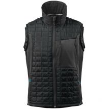 Gilet de travail thermique matelassé Mascot 17165 - Noir / Gris foncé - l - Noir / Gris foncé