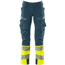Hose mit Knietaschen 19179-511-4417 Gr. 82C47 dunkelpetroleum/hi-vis gelb - Mascot