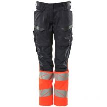 Hose mit Knietaschen 19678-236-10222 Gr. 82C46 schwarzblau/hi-vis rot - Mascot