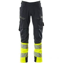 Hose Mit Schenkeltaschen 19379-510-01017 Gr. 82c45 Schwarzblau/hi-vis Gelb - Mascot