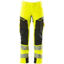 Hose mit Knietaschen 19079-511-1709 Gr. 76C54 hi-vis gelb/schwarz - Mascot