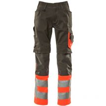 Mascot - Leeds Arbeitshose Gr. 76C48 dunkelanthrazit/hi-vis rot
