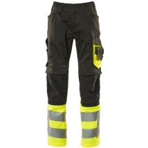 Leeds Arbeitshose Gr. 82c60 Schwarz/hi-vis Gelb - Mascot
