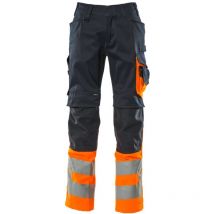 Leeds Arbeitshose Gr. 90C56 schwarzblau/hi-vis orange - Mascot