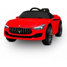 Maserati - Ghibli Coche eléctrico infantil (2 x 25W) 110x64x48cm - Marcha delant./traser. Faro, Musica, Mando parental