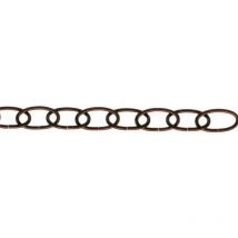 Masidef chaîne lisse brunie 34x18x3mm vendu au mètre - dy2700362