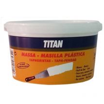 Masilla plástica tapagrietas color blanco 350g Titan