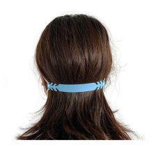 Estensore maschera : Estensioni regolabili per maschere con ganci antiscivolo - Confezione da 10 Blu