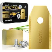 Masko - Lames de rechange pour tondeuses-robots Lames de tondeuses universelles y compris vis innovantes revêtement en titane durable / pour Gardena