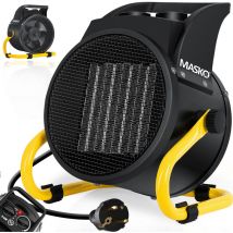 Masko - termoventilatore elettrico termoventilatore da costruzione termoventilatore in ceramica termoventilatore elettrico con termostato
