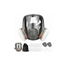 Masque complet 16 en 1 Masque complet en silicone 1 corps de masque + 2 x cartouches filtrantes 3 + 2 x bouchons de filtre + 10 tampons filtrants + 1