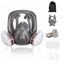 16 en 1Masque à gaz antibuée, respirateur facial intégral, respirateur de pulvérisation de peinture industrielle, filtre de travail de sécurité,