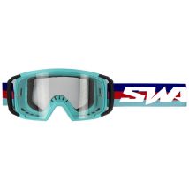 Masque Cross Swaps Scrub V2 - Bleu Rouge Turquoise Ecran Transparent