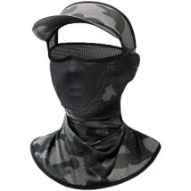 Masque de protection solaire, cyclisme d'été en plein air, pêche, anti-ultraviolets, chapeau haut de forme vide monobloc, protège-cou, masque facial
