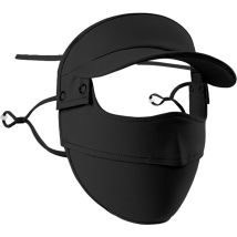 Masque de protection solaire d'été à bord détachable dames cyclisme masque de soie de glace respirant